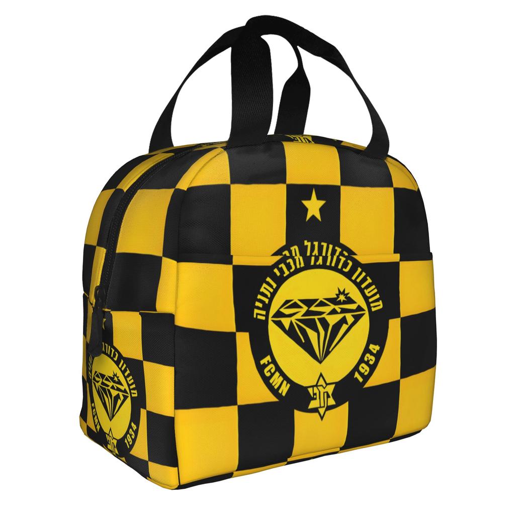 Footbally Beitar Jerusalem FC Soccer Insulated Lunch Bag for Work School Waterproof Cooler Thermal Lunch Box Women Men