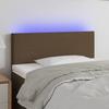VidaXL LED Headboard Bedroom Furniture Single Bed Accessory Headboard Interior Dark Brown 3121325