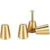 Circular Truncated Cone Shape Heavy Duty Solid Brass Gold Decorative Cabinet Knobs Pure Copper Kitchen Hardware Cupboard Drawer Handle Dresser Pull