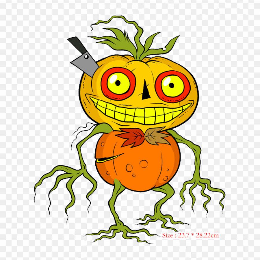 Fruit Pumpkin Iron On Heat Transfer Printing Vinyl Patches Sticker for Clothes DIY Appliques Washable Patches