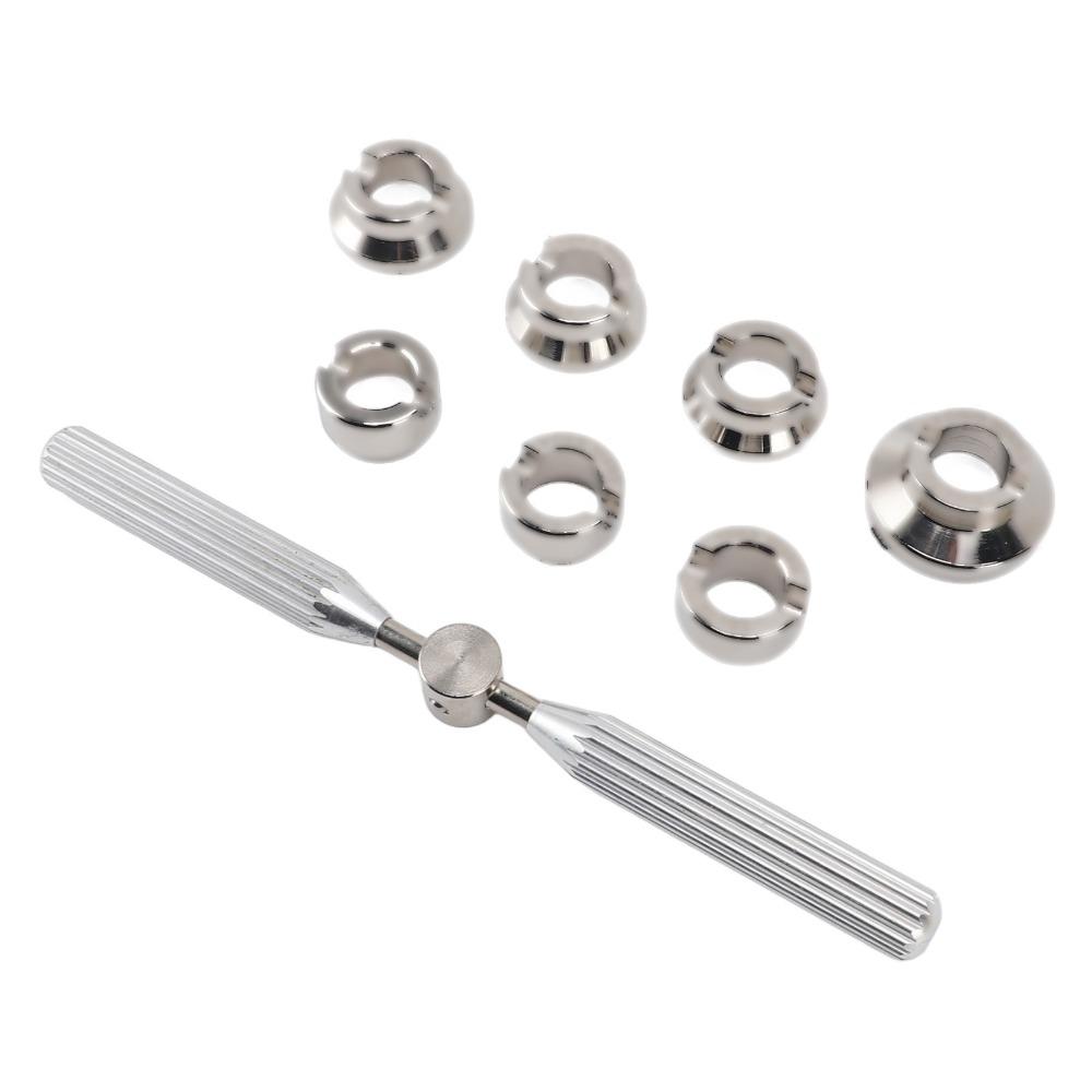 Silver Watch Case Closer Kit Different Sizes Watch Repair Tool Set Watch Maintenance