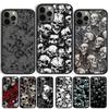 Крутой готический чехол для телефона с черепом для iPhone 17 Air 15 16 Чехол 11 13 14 Pro Max 12 Plus Max Fundas