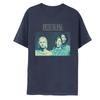 Футболка Nirvana "In Utero" Ангел Цветочный Винтажная Стирка Оверсайз, Унисекс Гранж Рок Фан Уличная Одежда, 100% Хлопок Повседневная с Коротким Рукавом