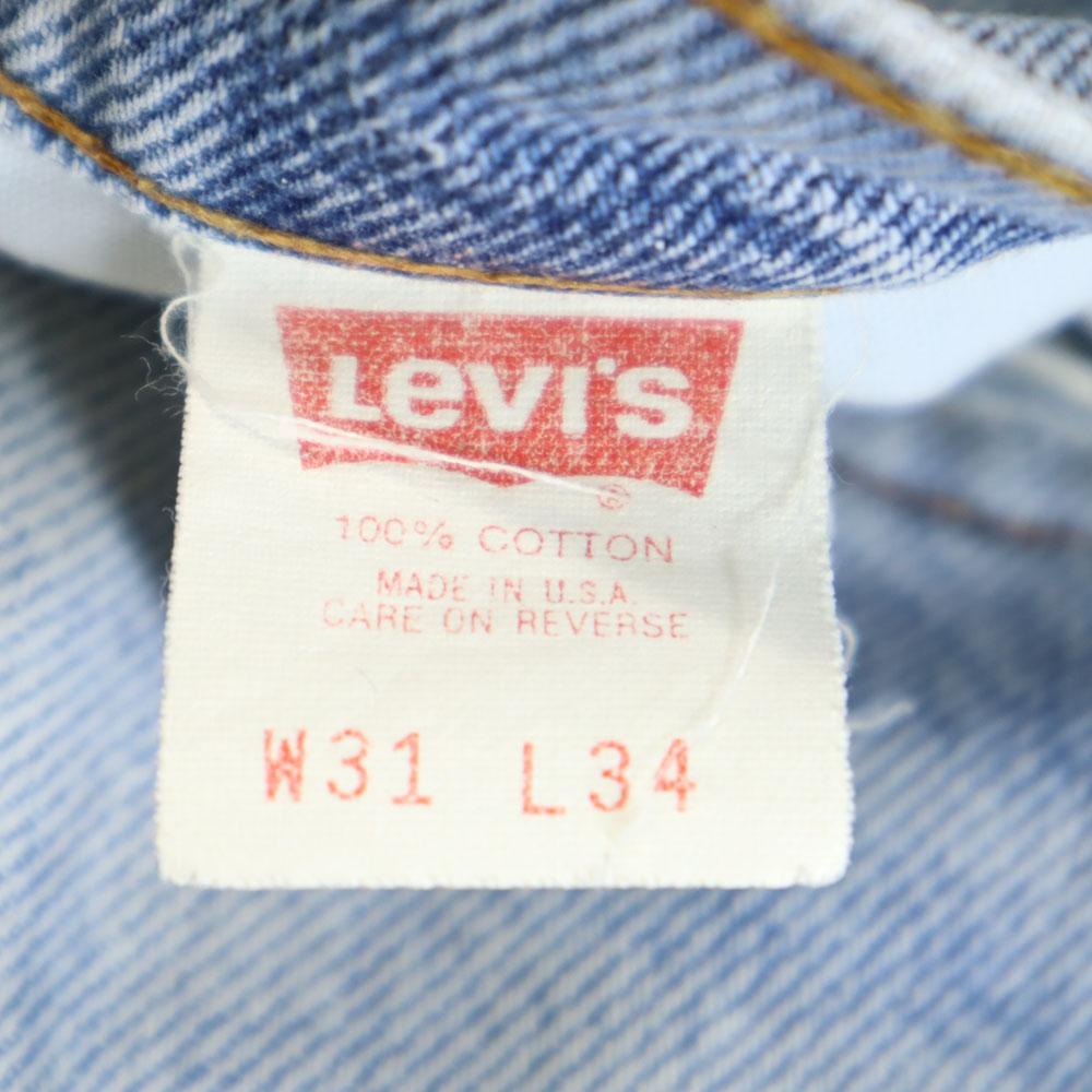 Levi's 90-е Сделано в США 510-0217 Прямые джинсовые брюки W31 джинсы Мужские Б/у