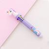 10 Colors In 1 Presse Cartoon Unicorn Gel Pen Colorful 0.5mm Ballpoint Pens for Student Stationery