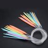 Multicolor Plastic Circular Tube Knitting Needles Kit Sweater Needle Set 12 PCS (80CM)