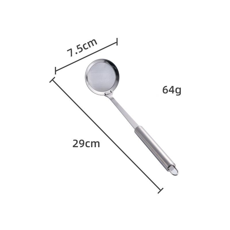 HANYANG 304 Широкая боковая круглая стальная ручка ситечко для утечки из нержавеющей стали Кухонные принадлежности Посуда Воронка Воронка Горячий горшок для супа