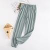Unisex Cotton Gauze Pajama Pants - Soft, Simple, Plus Size, Perfect for Spring & Summer