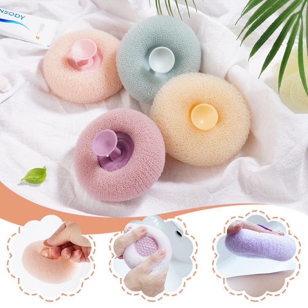 Body Scrubber Cleaning Brush Bathroom Supplies Flower Bath Rub Massage Bath Ball  for Bathroom