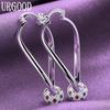 925 Sterling Silver Piercing Earrings Wedding Jewelry