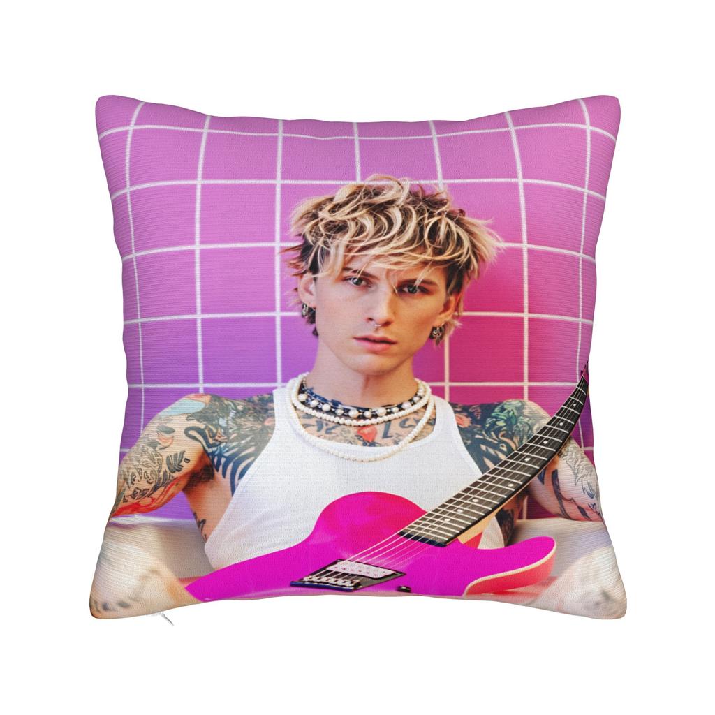 Machine Gun Kellys MGK Pillow Case Vintage Pillow Cover Comfy Pillowcases For Sofa Couch Bed Living Room