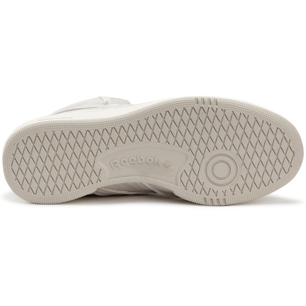 Reebok Club C 85 W+ Mid Fashion Удобные Ретро Универсальные Кроссовки с Высоким Верхом Кроссовки Унисекс Серый Белый 24FRC909U4GW2