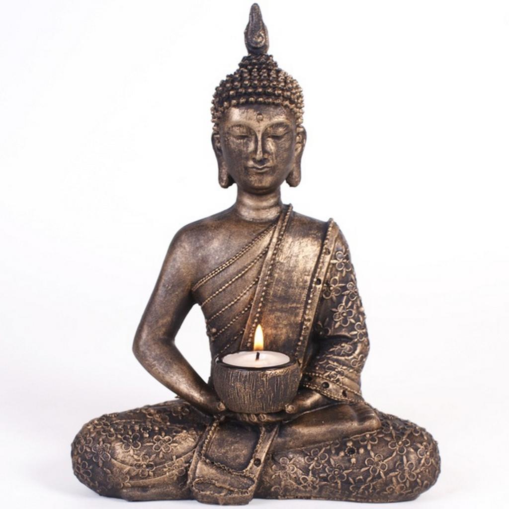 Something Different Sitting Thai Buddha Tealight Holder