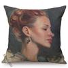 Beautiful Woman Self Portrait Art Sofa Throw Pillow Case Sexy Oil Painting Chair Decoration Square Cushion Cover Cojines