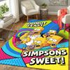 1Pc Simpsons Sweet Donut Feast Rug Office Carpet Indoor Outdoor Doormat Nonslip Soft Living Room Christmas Halloween Gift D922793
