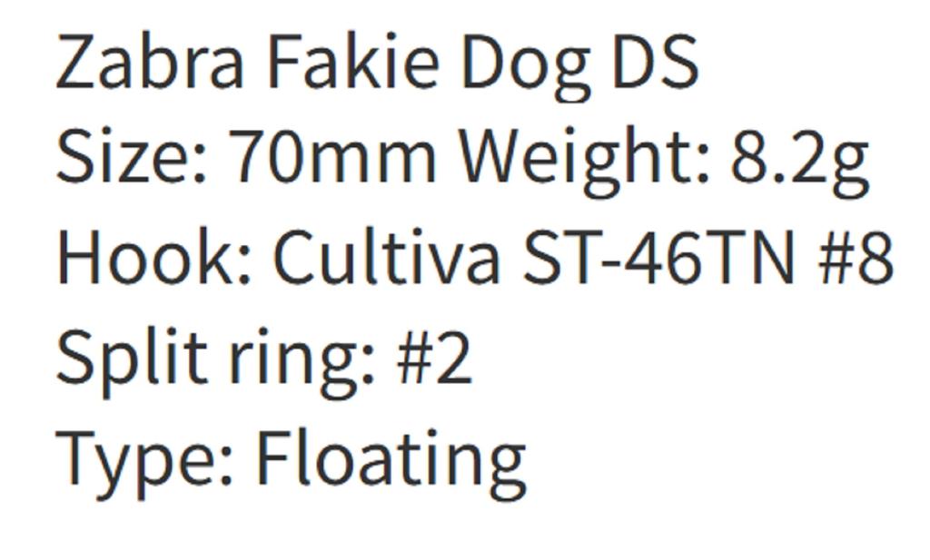 ZipBaits Плавающая приманка ZBL Fakie Dog DS Down, размер 70 мм 566 (2170)