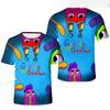 Garten of Banban T-Shirts Cartoon Horror Game 3D Print Boys Girls Fashion Oversized Short Sleeve T Shirt Kids Tees Tops Clothing