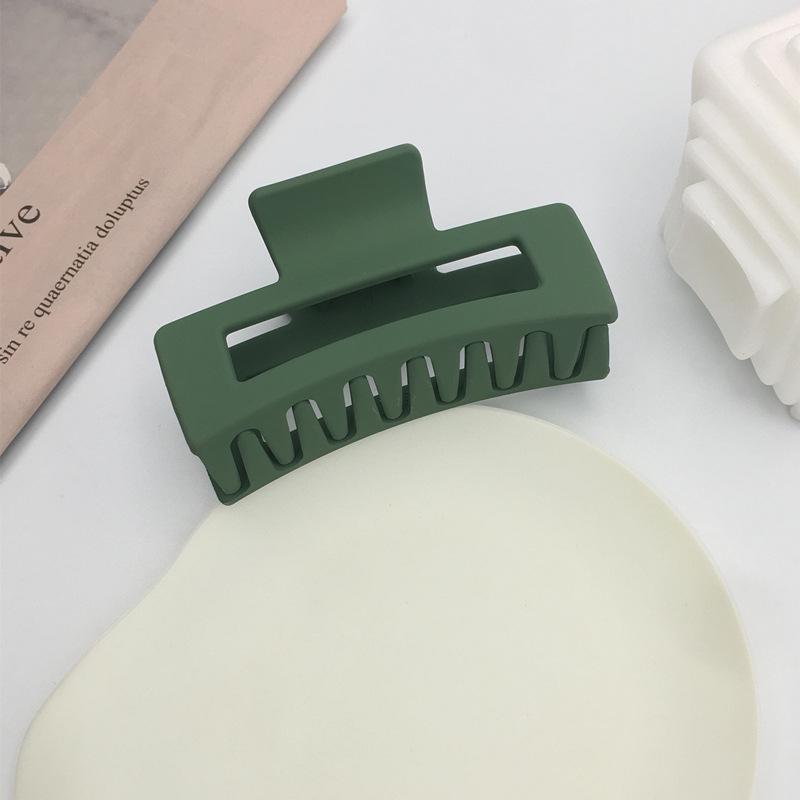 Корейская заколка для волос женская «Акула» высокого класса с матовым покрытием - Однотонная, Большого размера