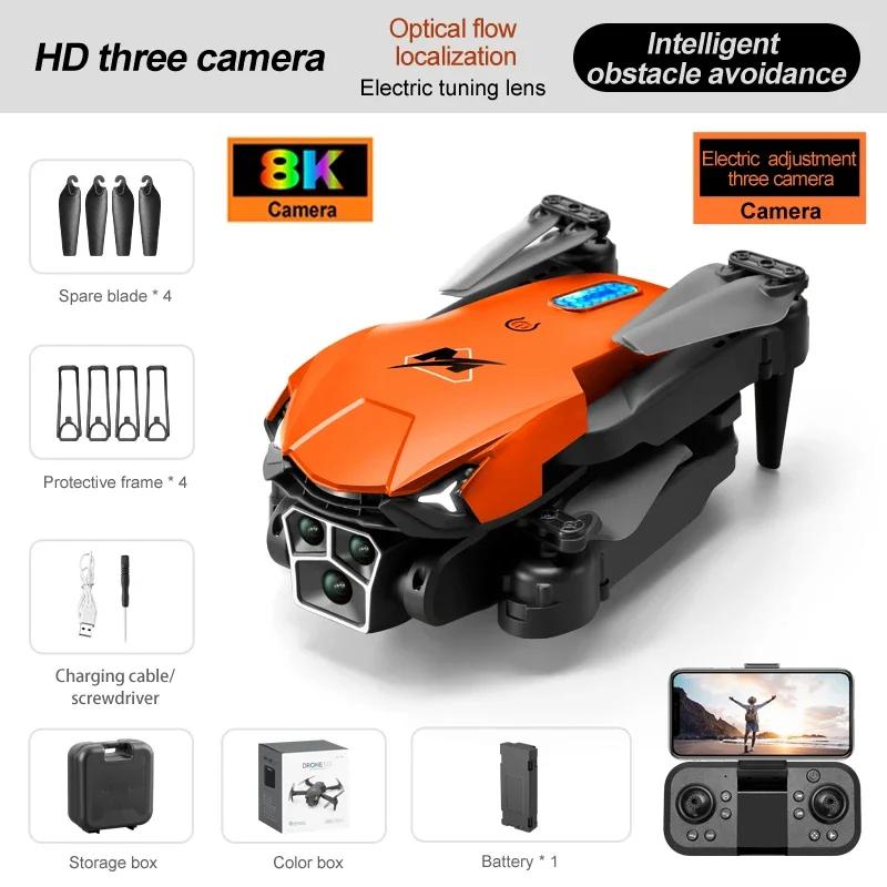 Новый M3 RC Drone 8K Professinal с тремя камерами, широкоугольная оптическая локализация потока, четырехсторонний Квадрокоптер для предотвращения препятствий, игрушка для взрослых и детей