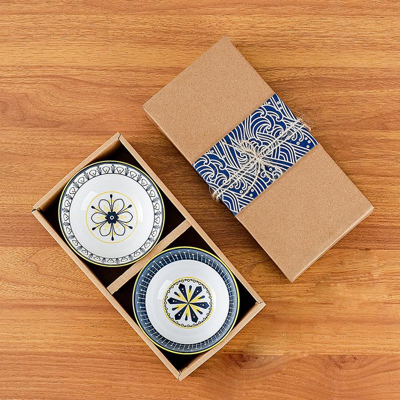 Japanese Ceramic Wedding Gift Set: Bowl & Chopstick with Gift Box - Perfect for Lucky Draws and Employee Gifts
