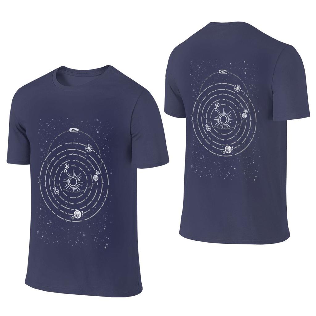 Outer Wilds Solar System Couple Style Reversible Tshirt Artistic Boy Threediunisexsional Printing Tshirt