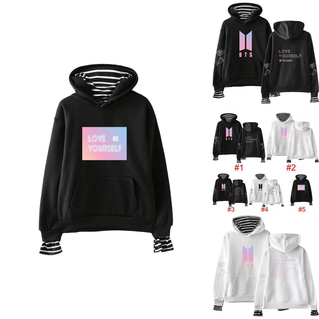 Love Kpop Yourself Bts Bangtan Boys Sweatshirt Hoodie Pocket Unisex Sweater