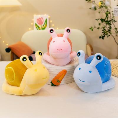Детская подушка Маленькая кукла-улитка Моделирование мультяшной улитки Плюшевая детская успокаивающая подушка Когнитивное просвещение