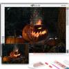 Набор для вышивки крестом DIY Алмазная вышивка Хэллоуин Страшный тыквенный пейзаж Алмазная картина Домашний декор