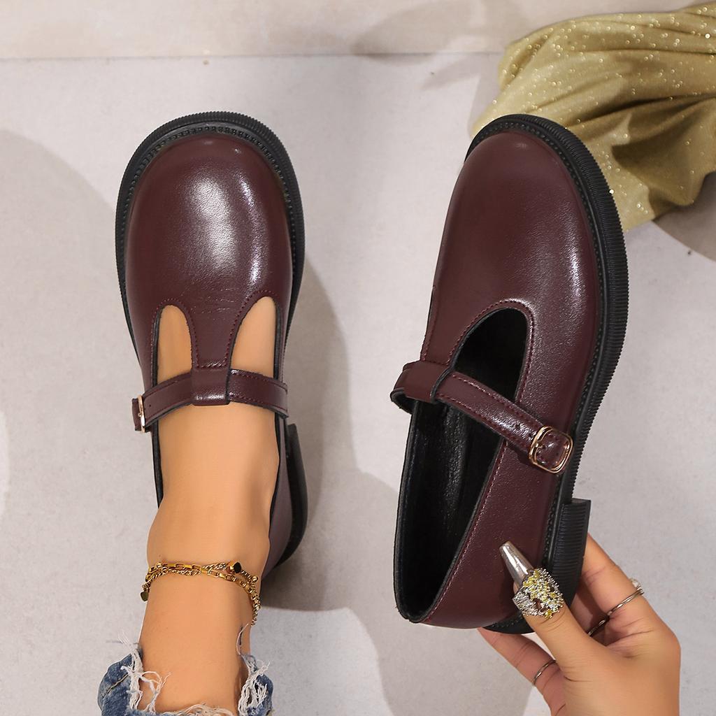 Женские кроссовки однотонные туфли Мэри Джейн на платформе женские повседневные кроссовки с пряжкой на ремешке женские туфли на толстой подошве для студенческой формы