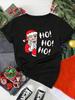 Women Christmas Santa Claus Printed T Shirt Christmas Xmas Gifts Cartoon Top Tshirt Harajuku Fashion New Year T-shirt