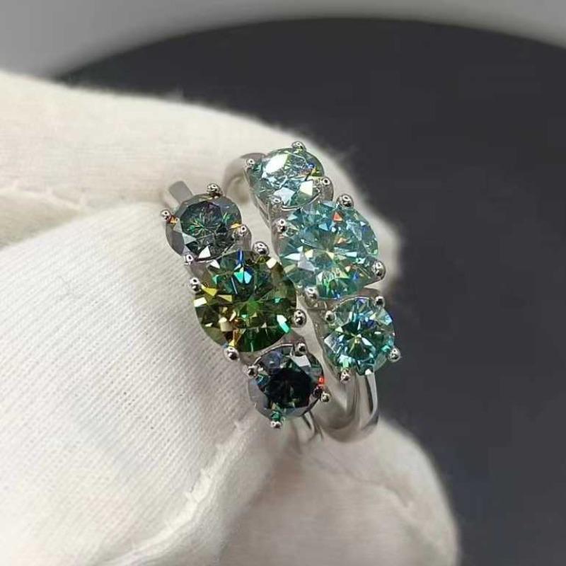 Sace Gems Сертифицированное GRA кольцо с муассанитом 2 карата VVS1 Lab Diamond Solitaire Кольцо для женщин Обручальное кольцо с обещанием ювелирных изделий