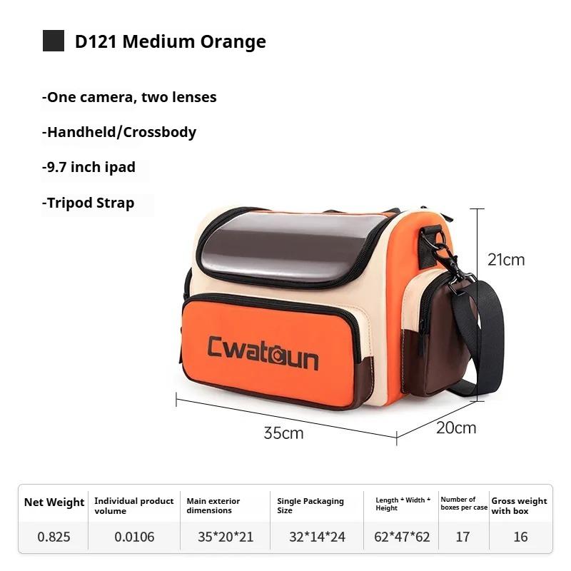 Single Shoulder Crossbody Camera Bag Contrasting Color Large Capacity Water-Proof SLR Digital Photography Bag