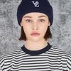VARZAR 3D Monogram Beanie Navy