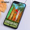 Krajews HAWAII BEACH SURF GIRL SURFING ART Phone Case Cover For iPhone 17 Air 16 15 14 plus 11 12 13 pro max coque Fundas