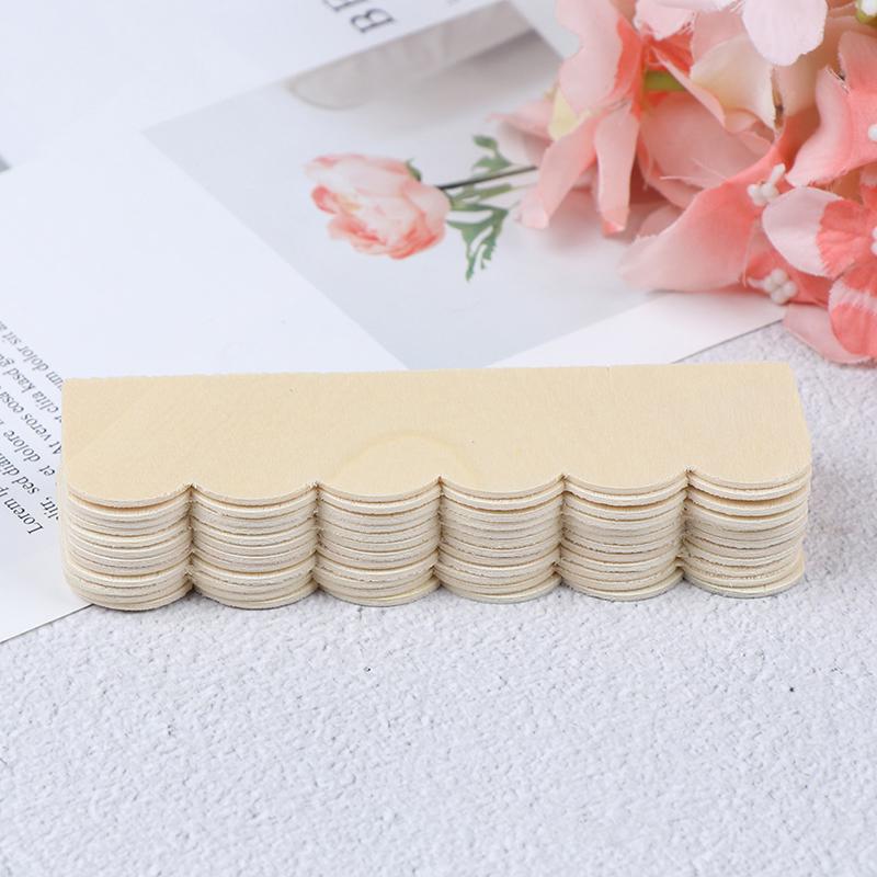 1:12 Миниатюрных деревянных черепиц для кукольного домика, аксессуары для украшения дома