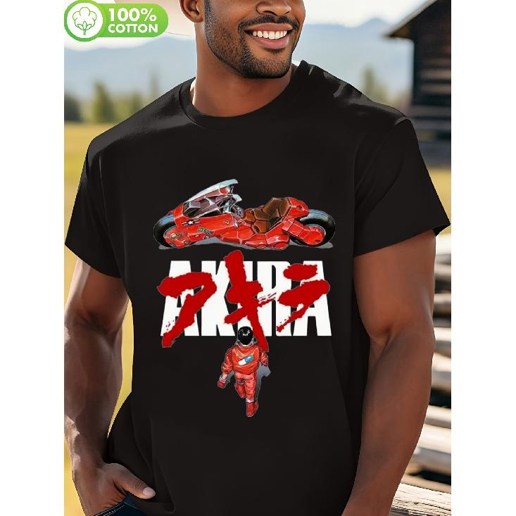 Men' Anime Manga T-Shirts Suitable for TV Shows, Music, Gaming & Manga Merchandise - Casual Round Neck Tee with Iconic Designs, Machine Washable
