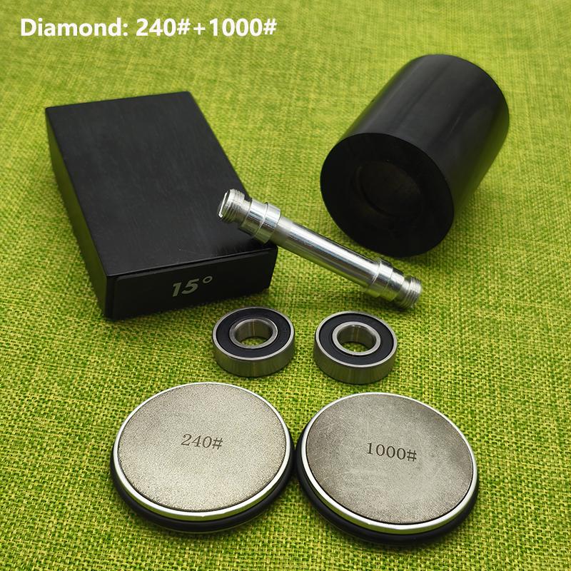 Роликовая точилка для ножей Двусторонняя алмазная точилка 15_20° градусов Магнитный угловой ролик для заточки для кухни