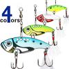 4 шт. металлическая рыболовная приманка для окуня, вобливная ложка, кривошипная приманка, снасти