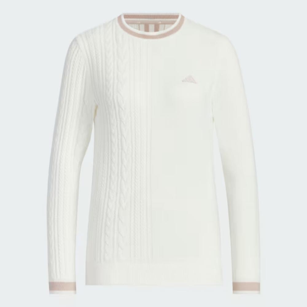 Adidas Golf Women S Pulley faShion Bag 3S aSymmetric deSign Crewneck Pullover iS4805