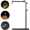 Reptile Lamp Stand Adjustable Floor Light Holder Stand Land Bracket Metal Lamp Stand Support for Glass Terrarium Heating Light