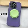 New Korea INS Style Macaron Color Silicone Round Pattern Strong Magnetic Griptok Bracket Desktop Holder For IPhone 17 Pro Max