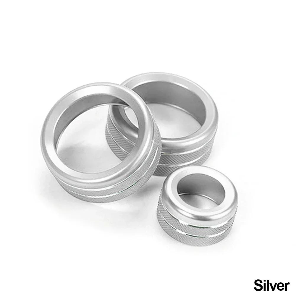 3PCS Car Volume Air Conditioning Knobs Audio Control Knob Ring AUTO Button For BMW 1 2 3 3GT 4 Series X1 2016-2019