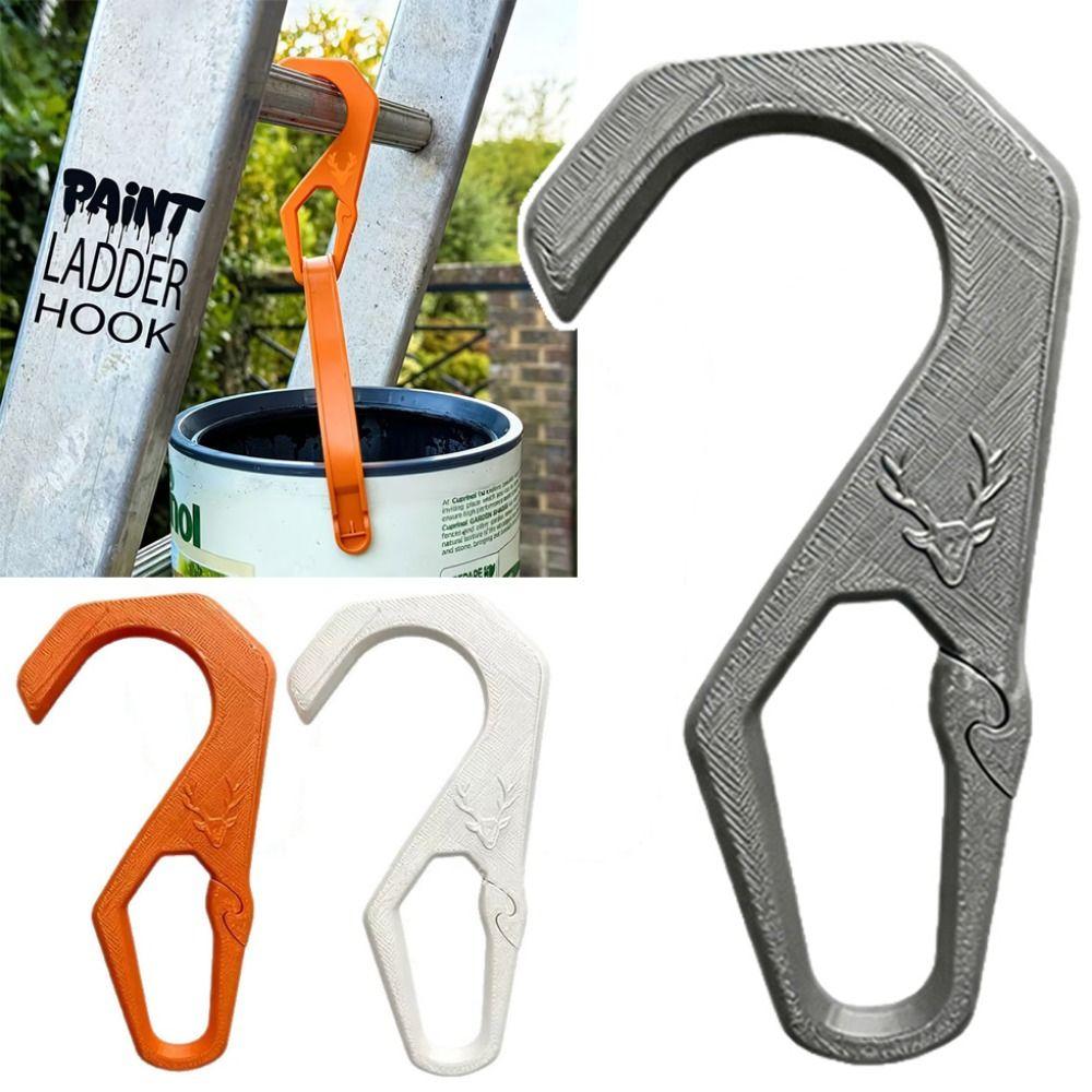 Multi-Purpose Ladder Hook with Buckle Household Hook Wall Repair Hook  for Roof Painting