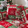 Christmas Sofa Seat Cover Non-Slip Chenille Sofa Pad Towel New Year Xmas Decorative Couch Slipcovers Home Party Decor