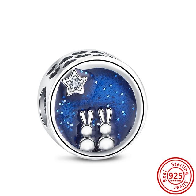 Новый Синий Муранское Стекло Черепаха Осьминог Попугай Кемпинг Ночное Небо Лимонная Бусина Подходит Подвески Браслет 925 Серебряные Ювелирные Изделия
