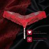 Mesh Flower Underwear for Women Hollow Open Crotch Thin Belt Thong Lace Underpants  Hotel
