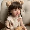 BZDOLL Reborn Baby полностью силиконовый корпус с коричневыми волосами кукла для девочек игрушка 55 см 22 дюйма реалистичная принцесса для малышей Bebe