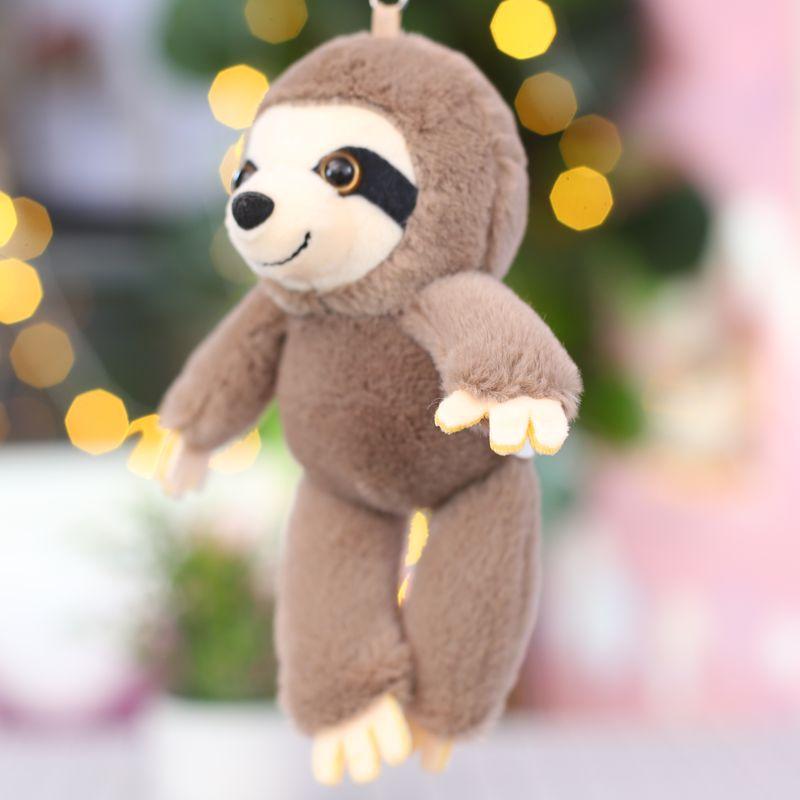 Подвеска Плюшевая Кукла Ленивец с Длинными Лапами Пара Подвеска на Рюкзак Брелок Кукла Милая Мини-Кукла