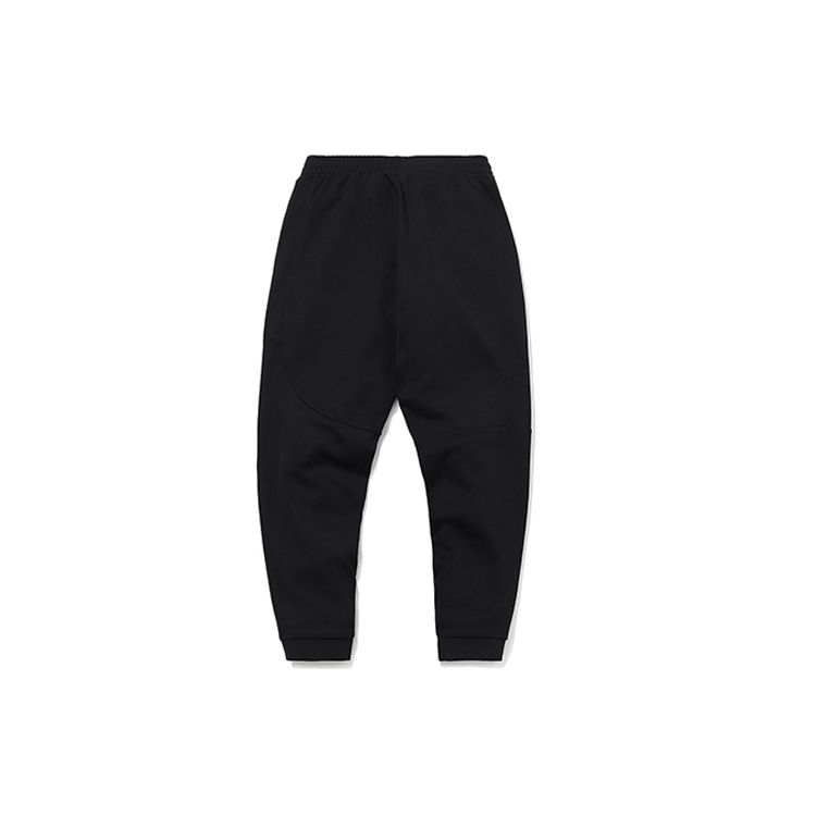 Li Ning Sports Fashion Series Casual Letter Cuffs Knitted Sports Bottoms Men Bottoms Black AKLQ799-2