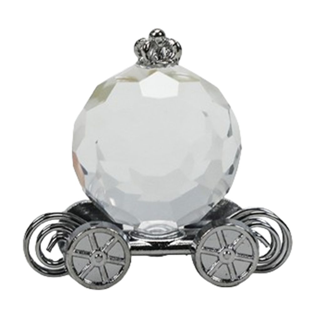 Mini Crystal Carriage Exquisite Table Ornaments Crystal Pumpkin Car Office Home Decoration